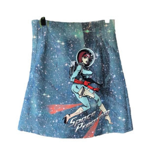 🆕 PINKO “Space Program” Miniskirt (Size 4) (Made in Italy)